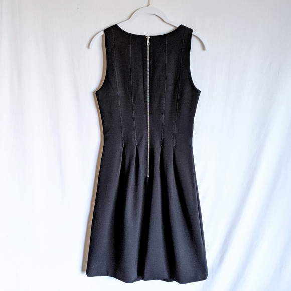 J. Crew Black Exposed Zipper Scuba Knit Midi Dress - Picture 5 of 13